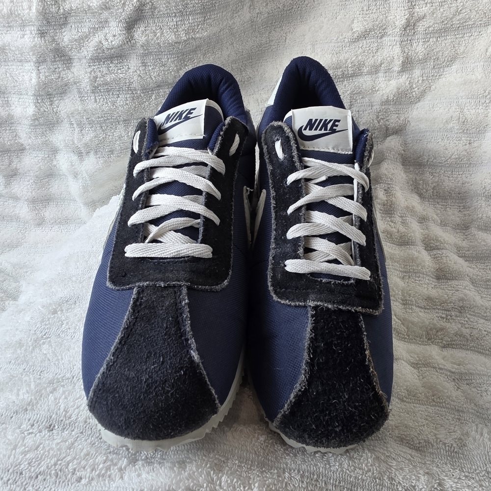Nike Classic Cortez Nylon Trainers 807472-410 Obsidian Blue/White, Sz 8 Women's - Picture 5 of 8